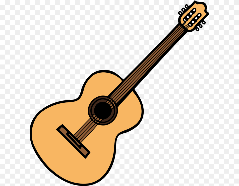 Steel String Acoustic Guitar Classical Guitar Drawing Musical Instrument, Bass Guitar Free Transparent Png