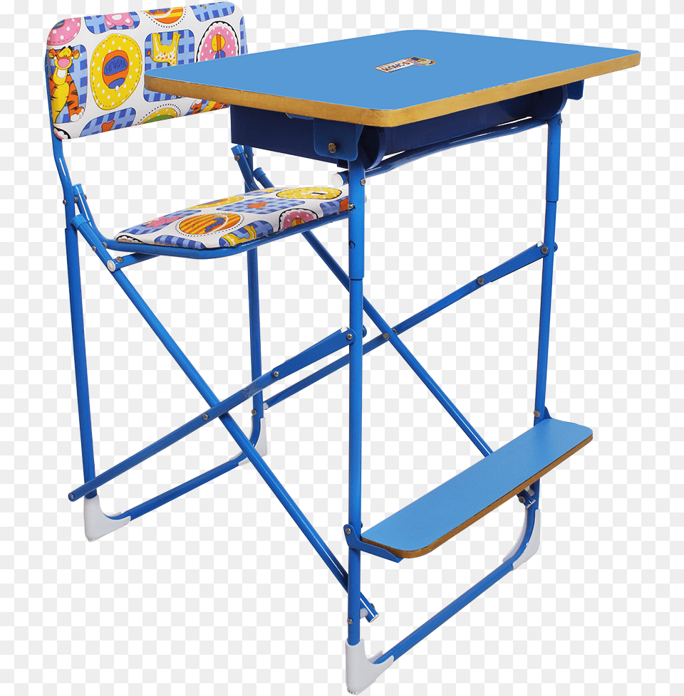 Steel Study Table, Desk, Furniture, Crib, Infant Bed Free Png Download