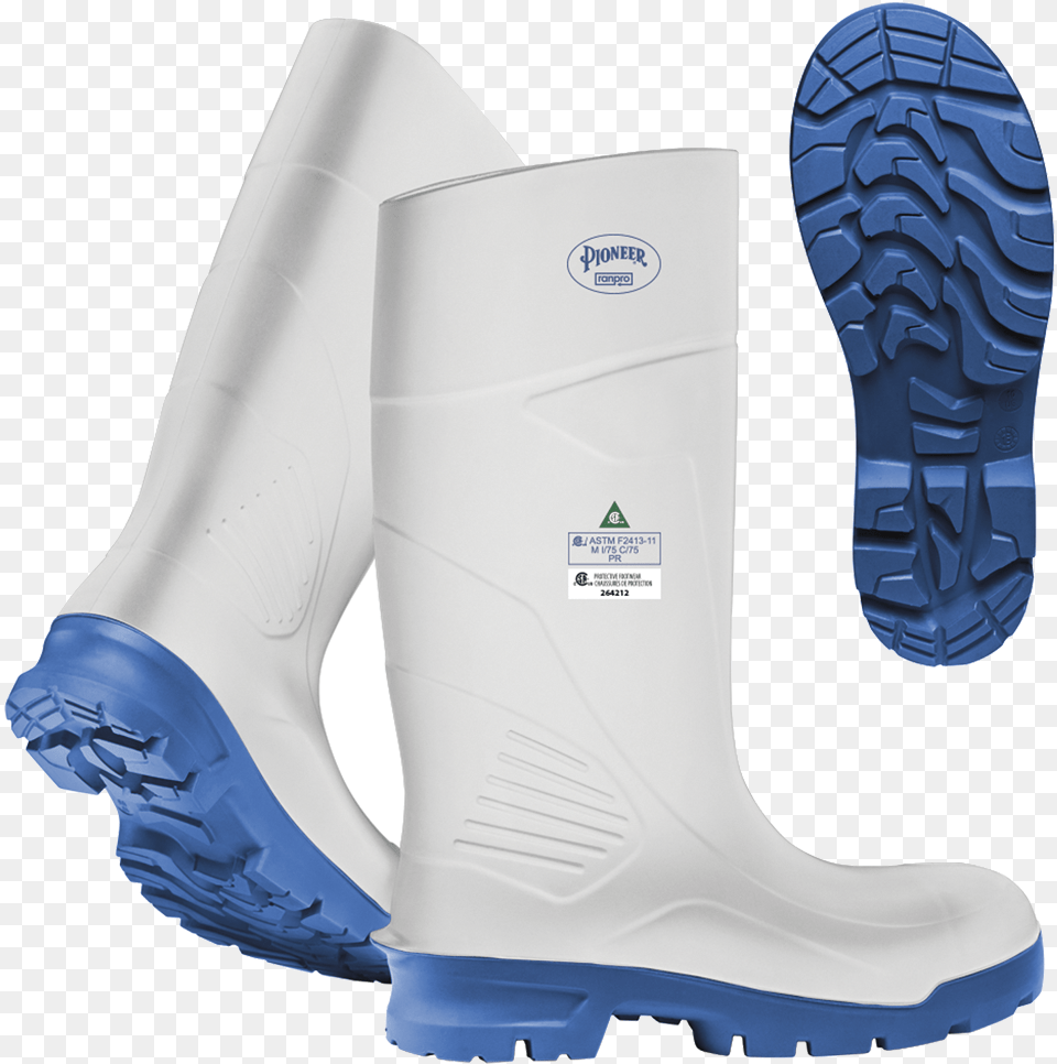 Steel Toe Rubber Boots White, Clothing, Footwear, Shoe, Boot Free Png Download