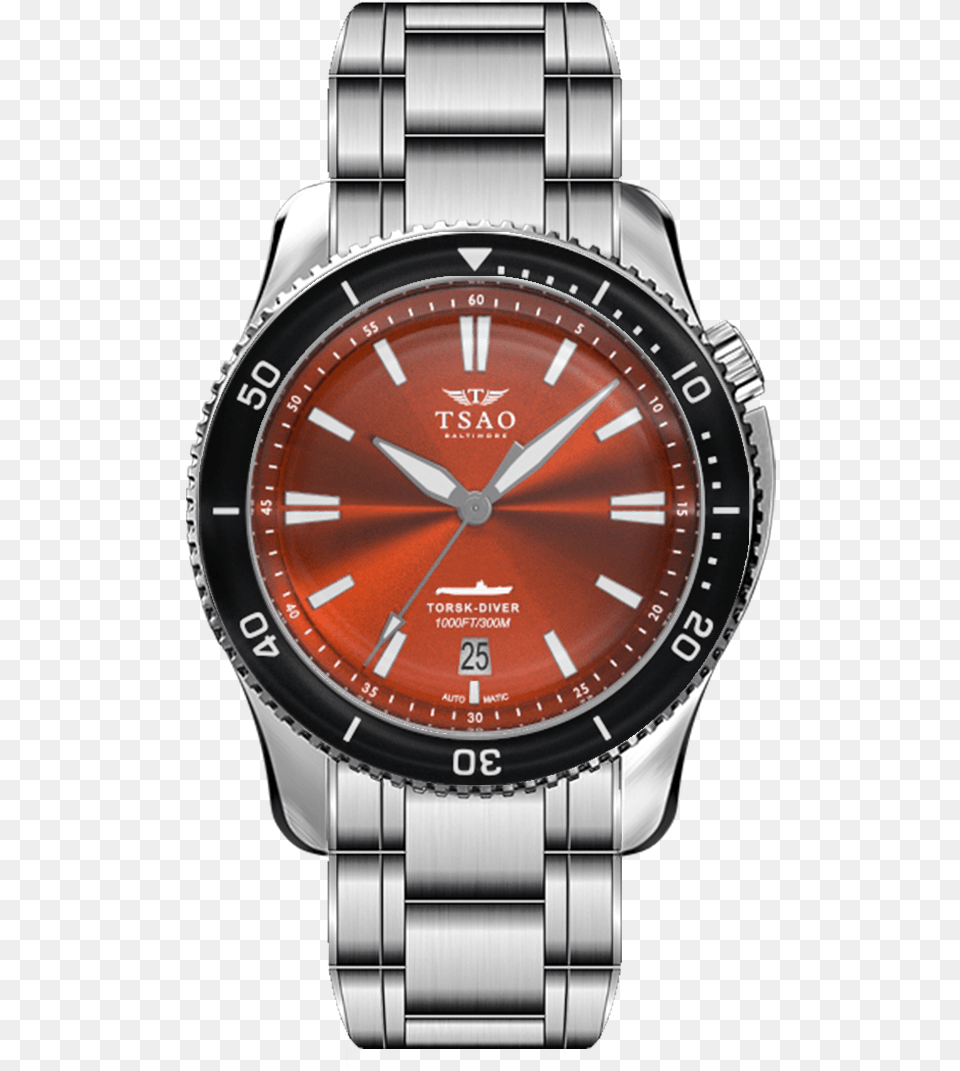 Steel Torsk Diver Camden Orange Preorder Coupole Rado, Arm, Body Part, Person, Wristwatch Free Transparent Png
