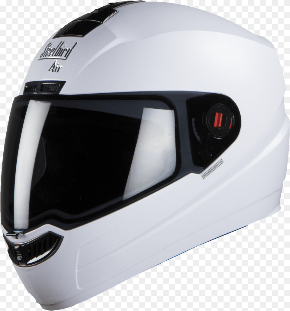 Steelbird Air Matt White Steelbird Air White Helmets, Crash Helmet, Helmet, Clothing, Hardhat Free Png Download