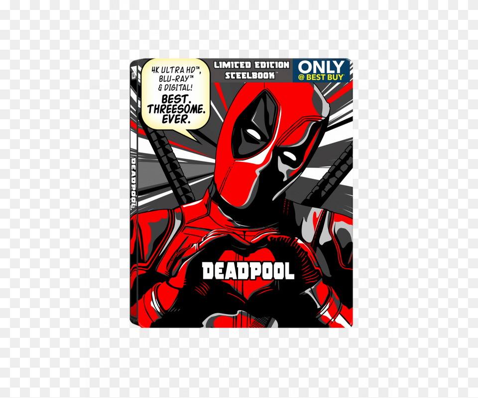 Steelbook Deadpool, Book, Comics, Publication, Person Free Png Download