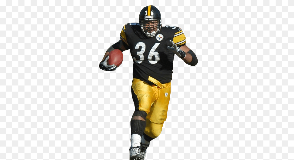 Steelers 36 Bettis, American Football, Playing American Football, Person, Helmet Png Image