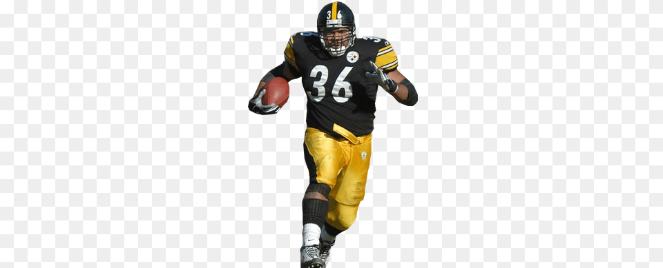 Steelers 36 Bettis Pittsburgh Steelers, Sport, Playing American Football, Person, Helmet Png