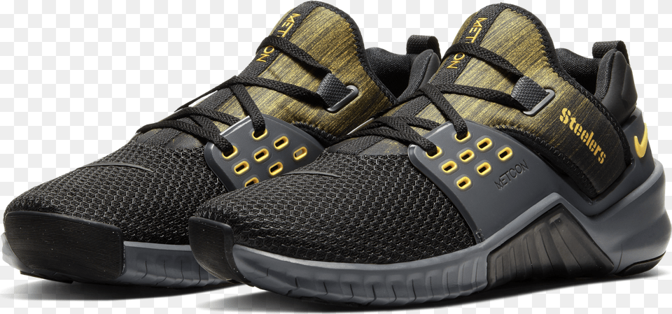 Steelers Metcon 2 Sneaker Nike Metcon, Clothing, Footwear, Shoe, Running Shoe Png Image