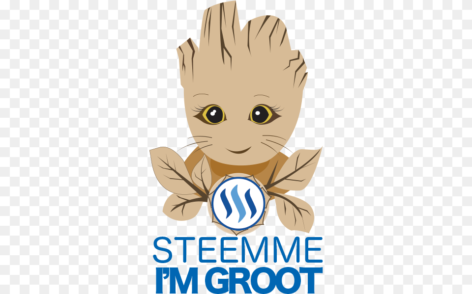 Steem Groot Cartoon, Baby, Book, Person, Publication Free Png