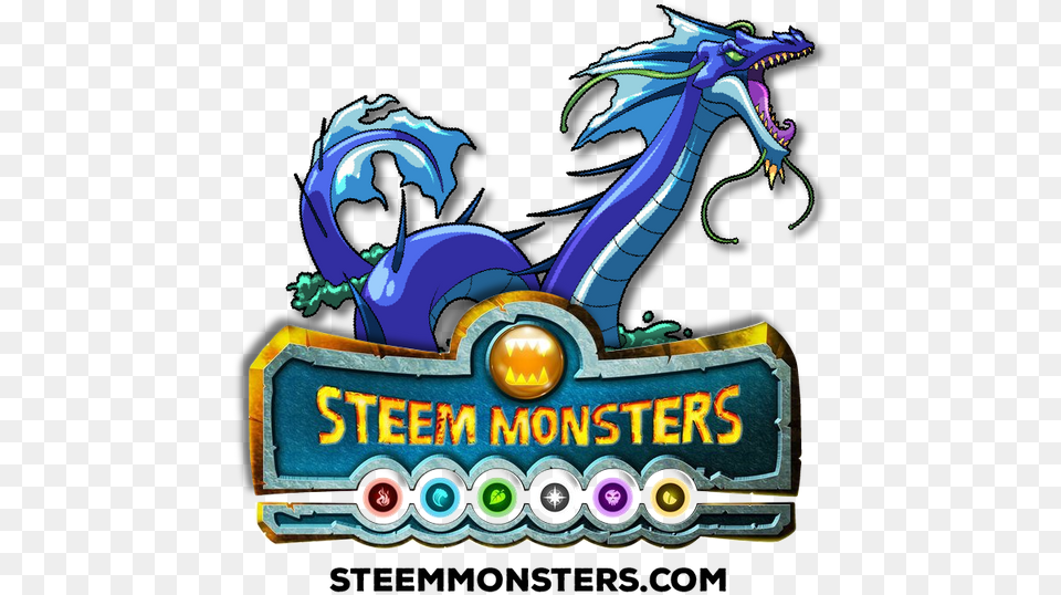 Steem Monsters Art Sea Monster 02 Cartoon, Dragon Free Png