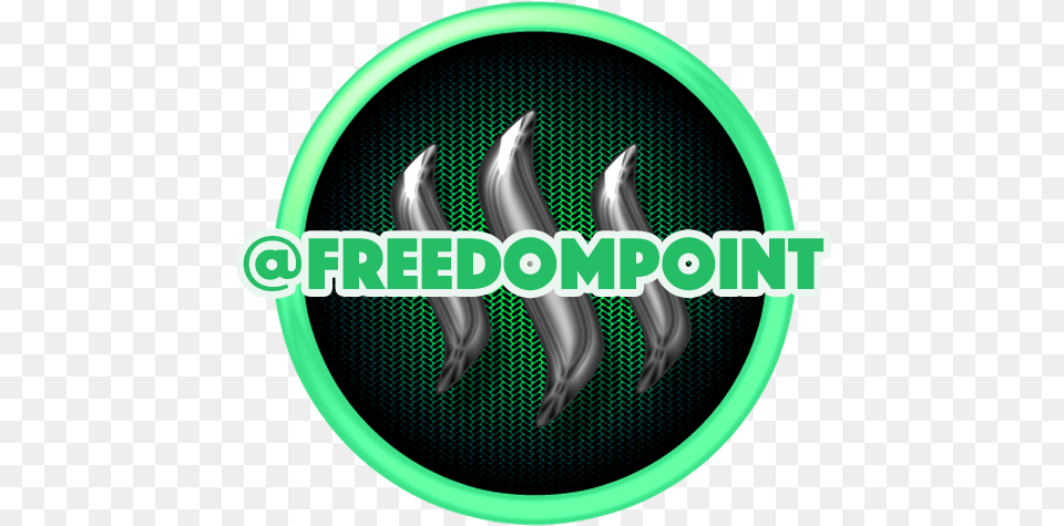 Steemit Icon Giveaway Freedompoint Custom Green Circle, Electronics, Hardware, Logo Free Png