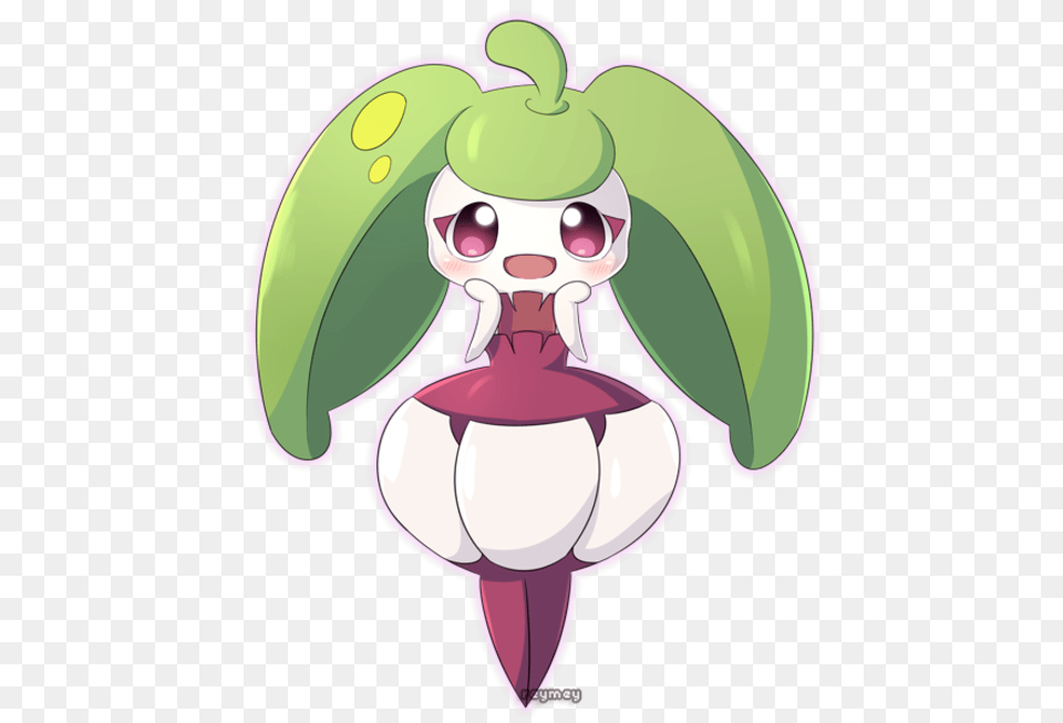 Steenee So Cute Pokmon Sun And Moon Know Your Meme Pink And Green Pokemon, Cartoon, Flower, Orchid, Plant Png Image