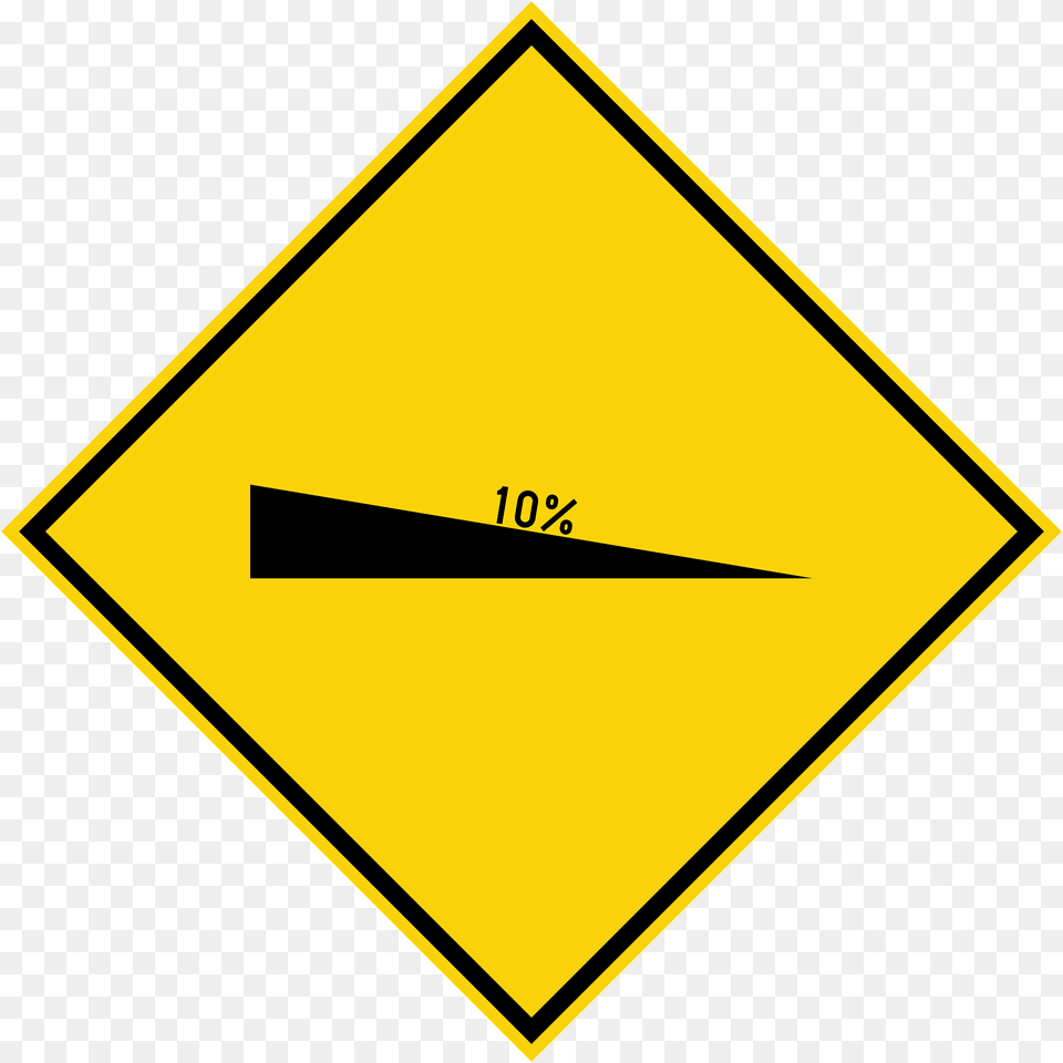 Steep Grade Downwards Sign In Malaysia Clipart, Symbol, Road Sign, Blackboard Free Png