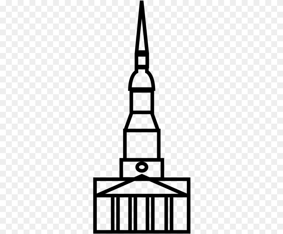 Steeple, Gray Png