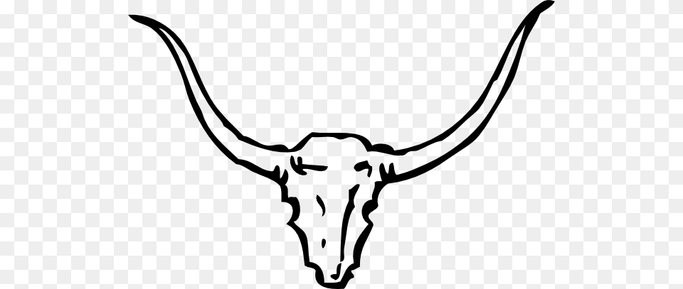 Steer Skull Template Bull Skull Clip Art Templates, Animal, Mammal, Longhorn, Livestock Free Png Download