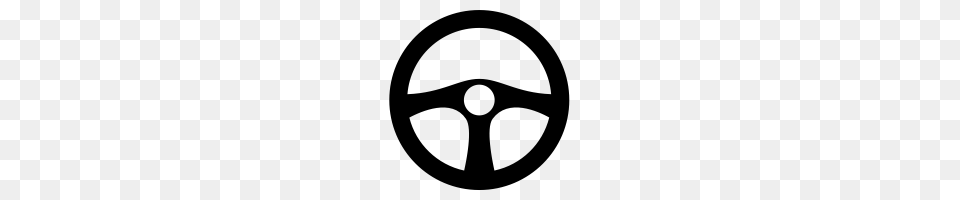 Steering Wheel, Gray Free Transparent Png