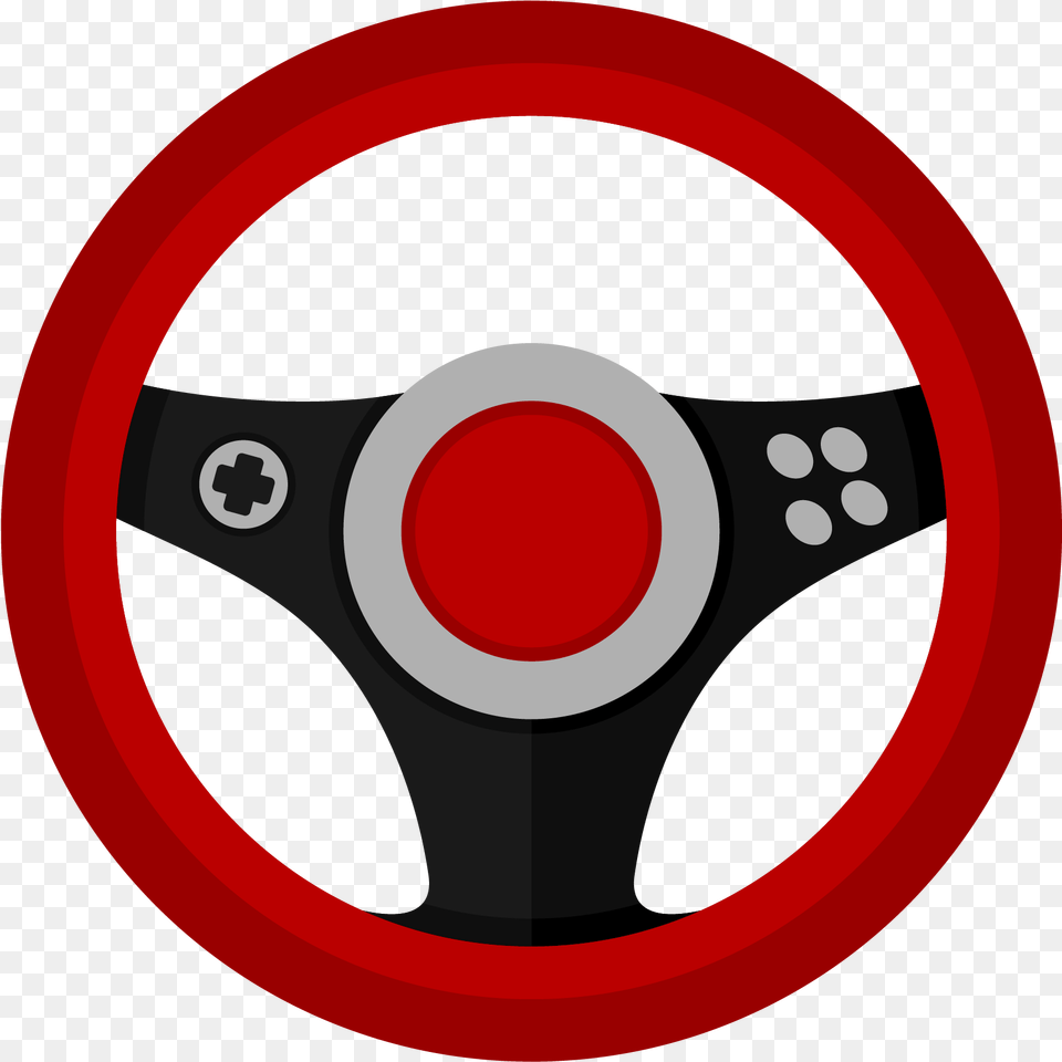 Steering Wheel Clipart Muscle Car Car Steering Wheel Cartoon, Steering Wheel, Transportation, Vehicle, Disk Free Transparent Png