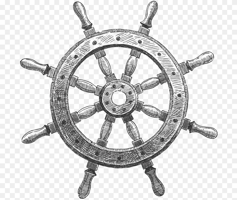 Steering Wheel Ship, Machine, Spoke, Sword, Weapon Free Png Download