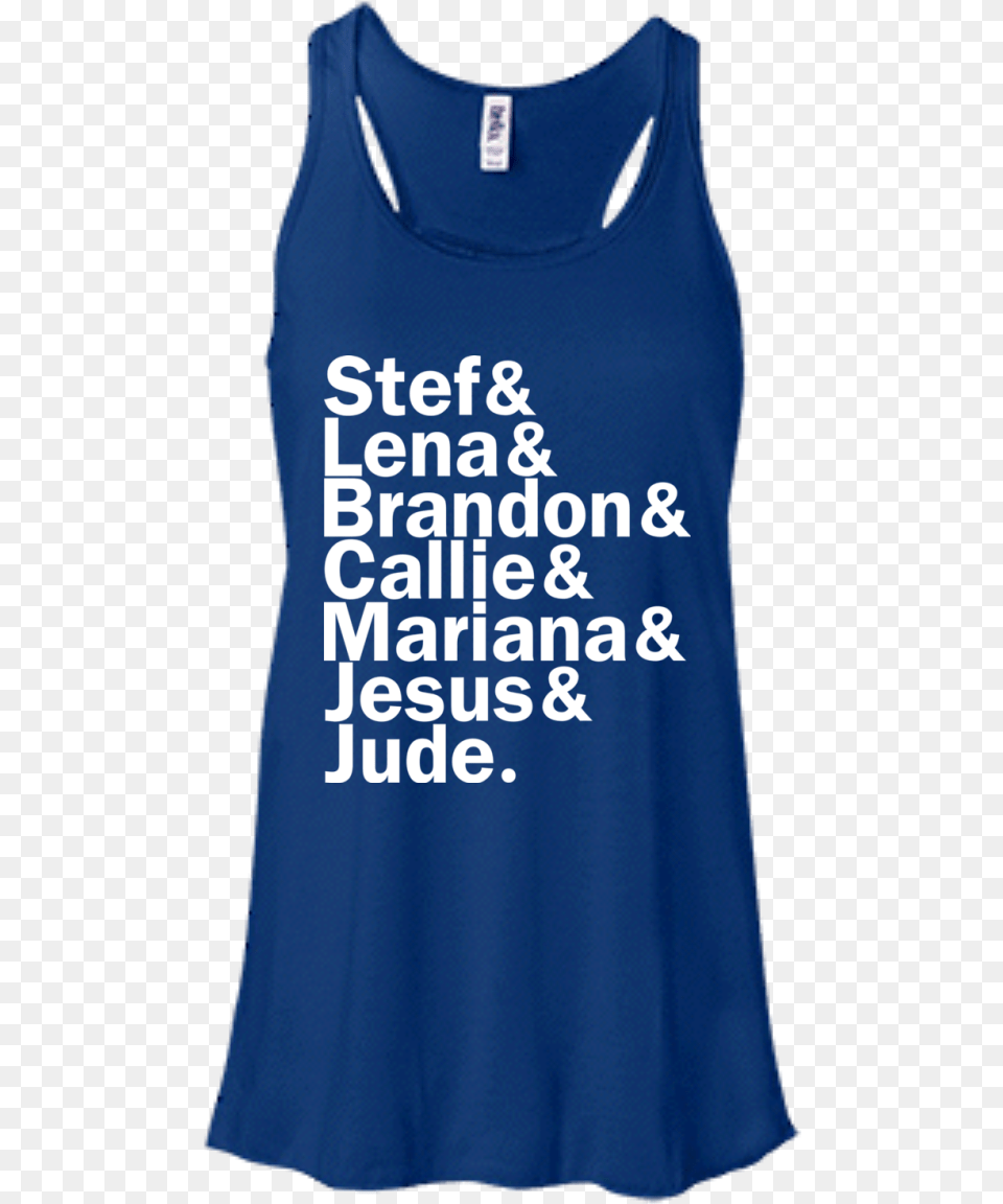 Stef Lena Brandon Callie Mariana Jesus And France Bleu, Clothing, Tank Top, Adult, Female Free Png