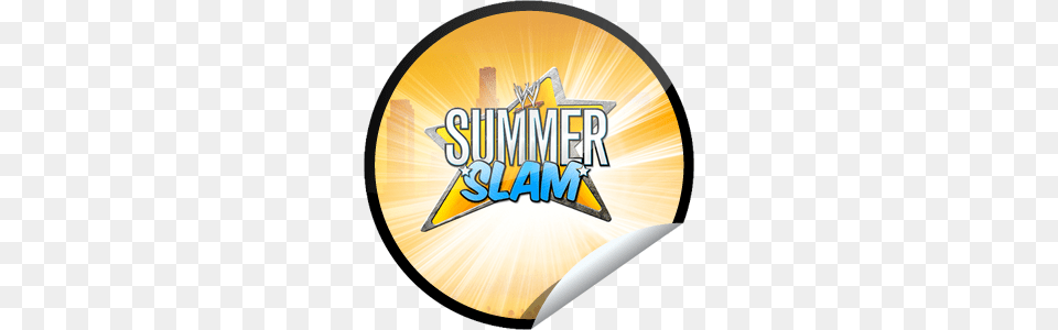 Steffie Dolls Wwe Summerslam Countdown Live Tonight Sticker, Logo, Disk Free Png