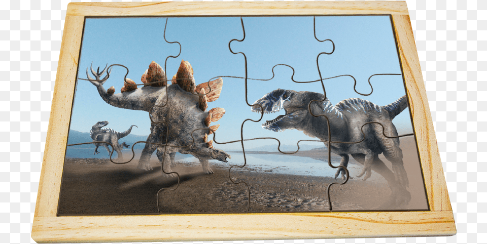 Stegosaurus And Allosaurus Puzzle Allosaurus, Animal, Bird, Dinosaur, Reptile Png