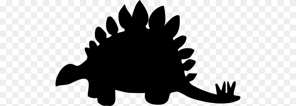 Stegosaurus Black Clip Art, Silhouette, Stencil, Animal, Mammal Free Png