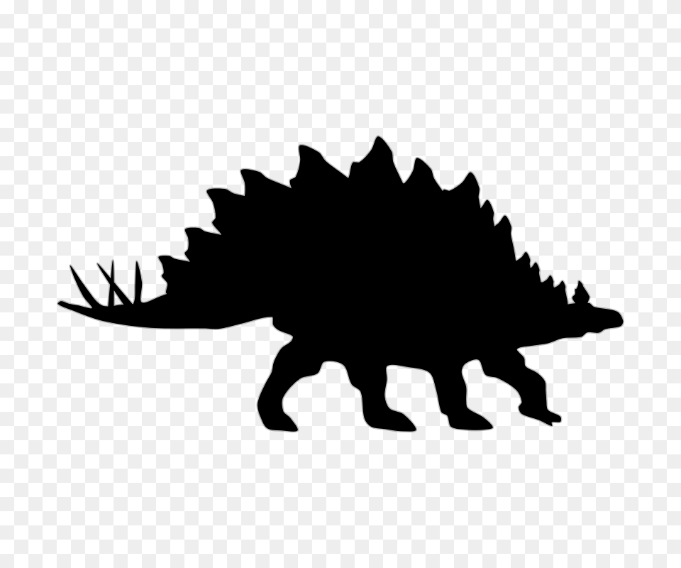 Stegosaurus Clip Art, Gray Free Transparent Png
