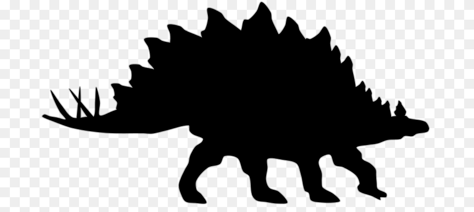 Stegosaurus Shadow Mois, Gray Png