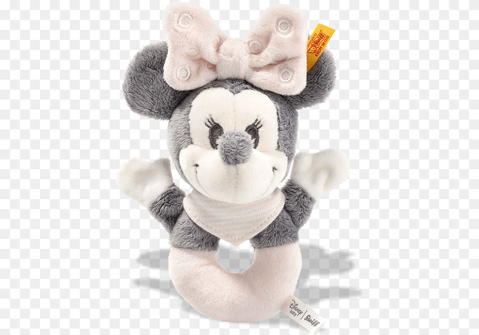 Steiff Minnie Mouse Grip Toy With Rattle Minnie Mouse, Plush, Teddy Bear Free Transparent Png