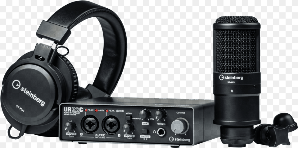 Steinberg Ur22c Recording Pack, Electrical Device, Microphone, Electronics Free Png Download