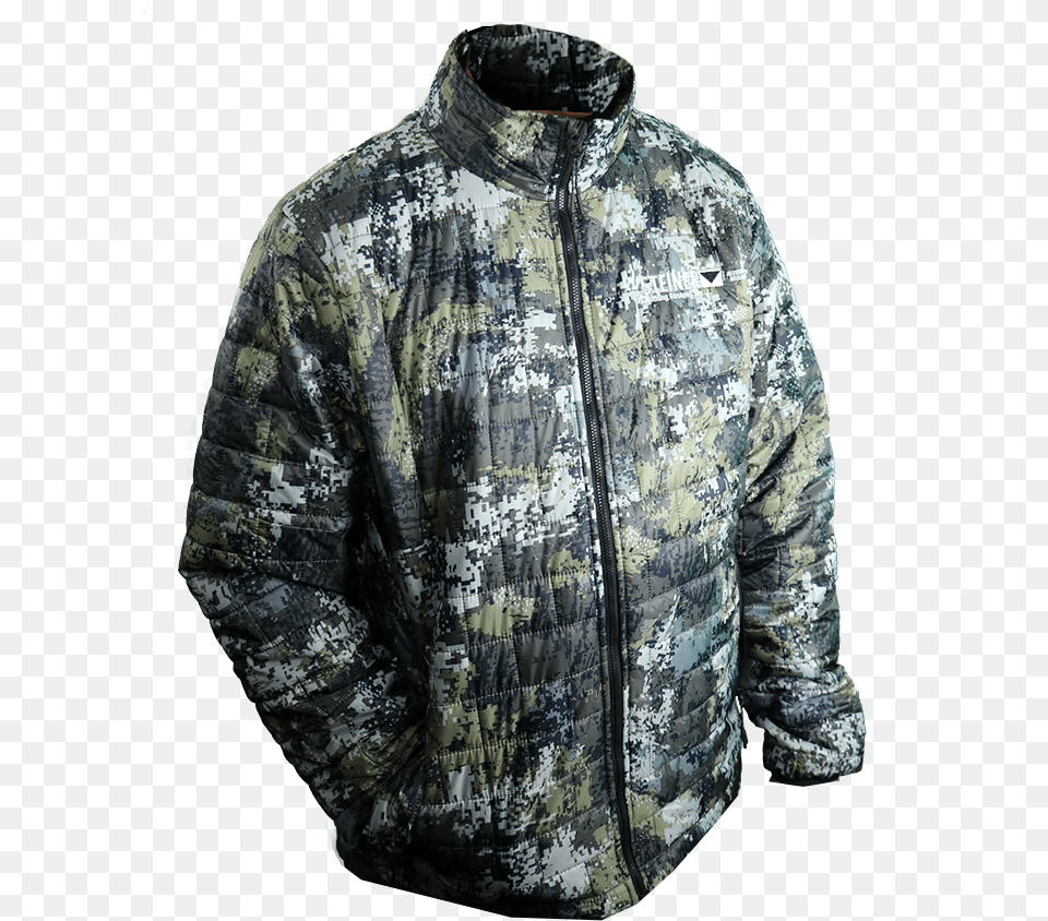 Steiner Jacket Digital Camouflage Zipper, Clothing, Coat Png