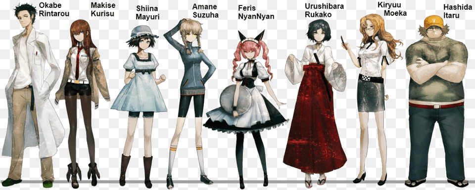 Steins Gate Characters Height, Person, Clothing, Costume, Adult Free Png