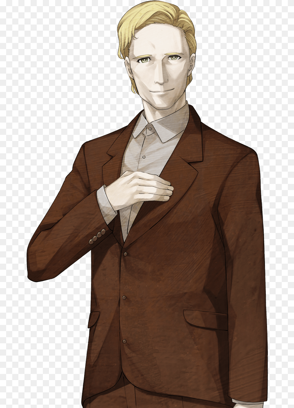 Steins Gate Wiki Alexis Leskinen, Suit, Blazer, Clothing, Coat Free Png