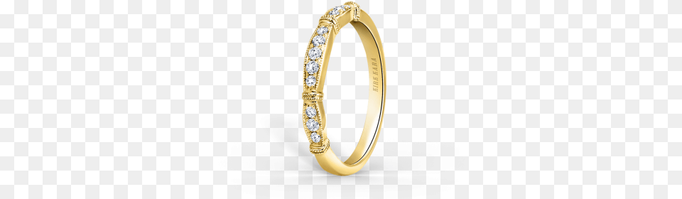 Stella 18k Yellow Gold Ladies Wedding Band Kirk Kara K196 B Wedding Ring, Accessories, Diamond, Gemstone, Jewelry Free Png Download