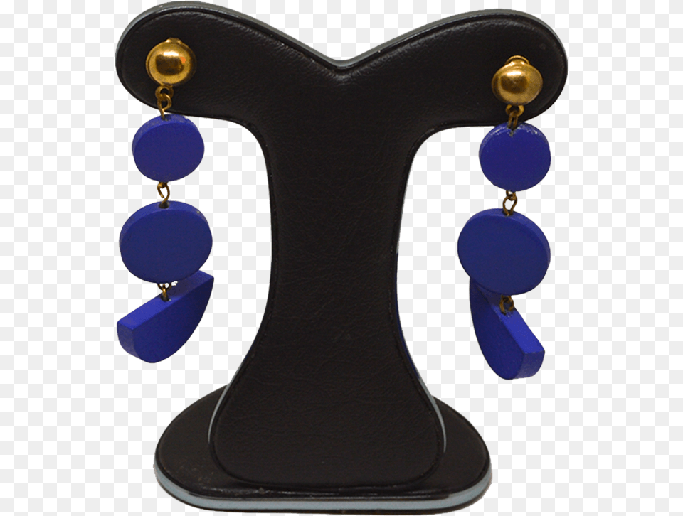 Stella And Gemma Blue Wood W Gold Semi Circle Earrings Earrings, Accessories, Earring, Jewelry, Gemstone Free Png Download