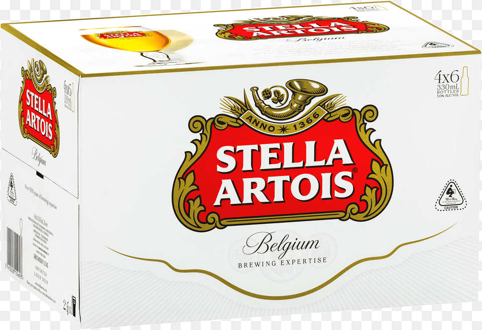 Stella Artois Bottles 330ml 24 Case Stella Artois 18 Pk, Alcohol, Beer, Beverage, Lager Free Transparent Png