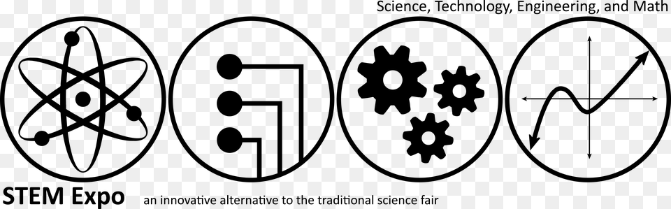 Stem Expo Bw Stem Expo Clip Art, Machine, Spoke, Symbol, Gear Png