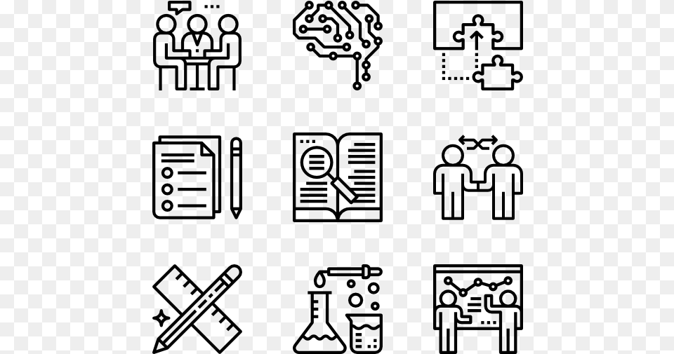 Stem Webdesign Icons, Gray Free Png Download