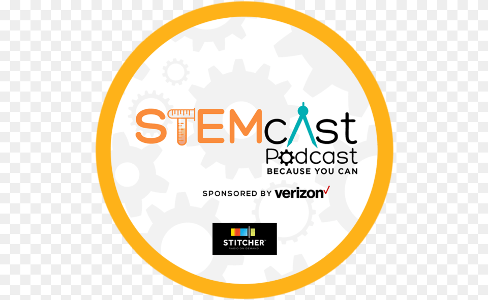 Stemcast Stitcher Podcast, Logo, Disk Png Image