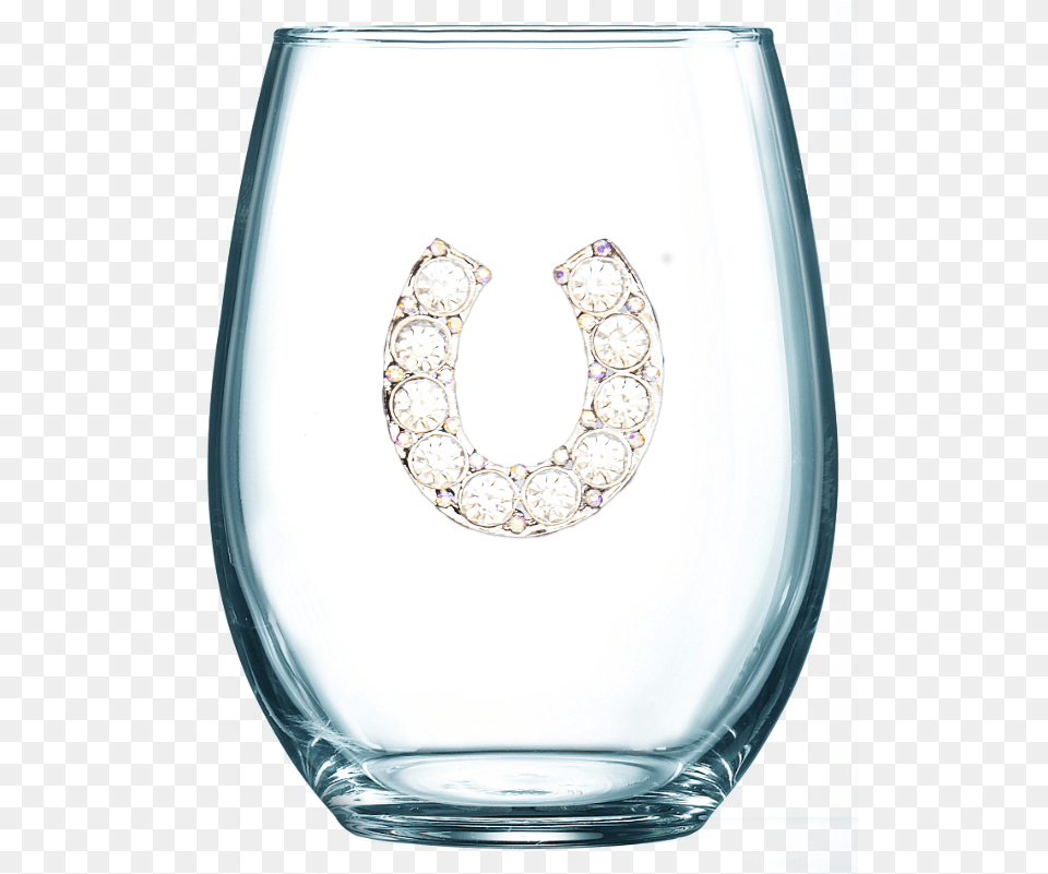 Stemless Wine Glass Horseshoe, Accessories, Diamond, Gemstone, Jewelry Free Png