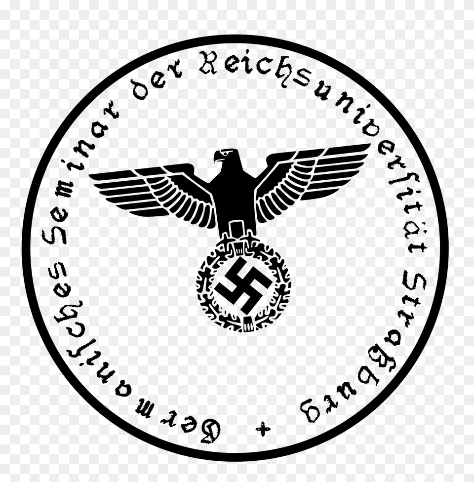 Stempel Reichsuniversitt Straburg Clipart, Logo, Emblem, Symbol, Badge Png Image