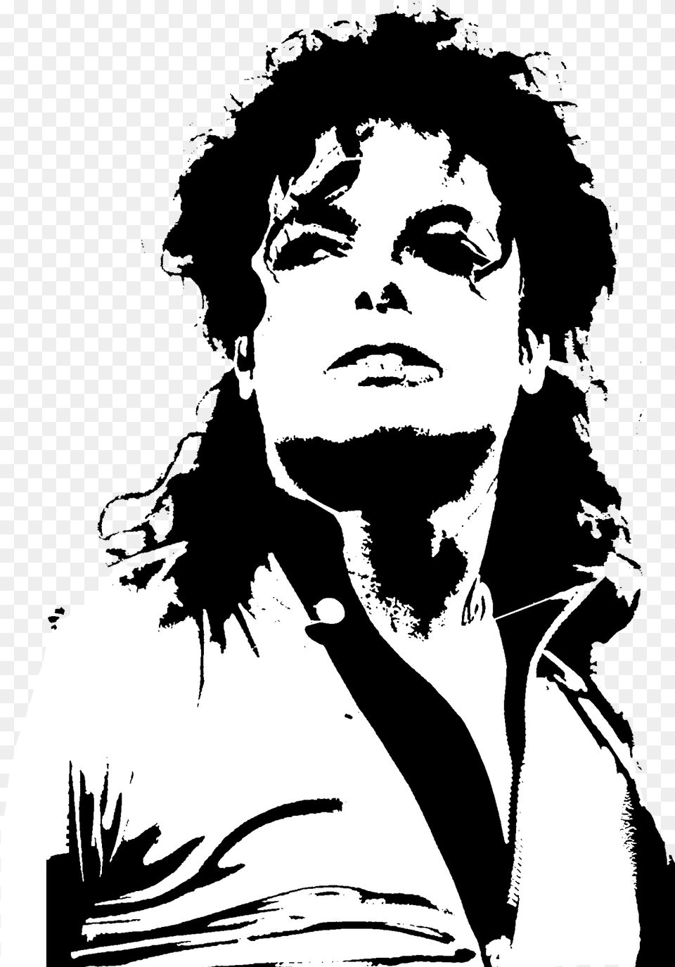 Stencil Art Poster Transprent Michael Jackson Wall Sticker, Adult, Male, Man, Person Free Png Download