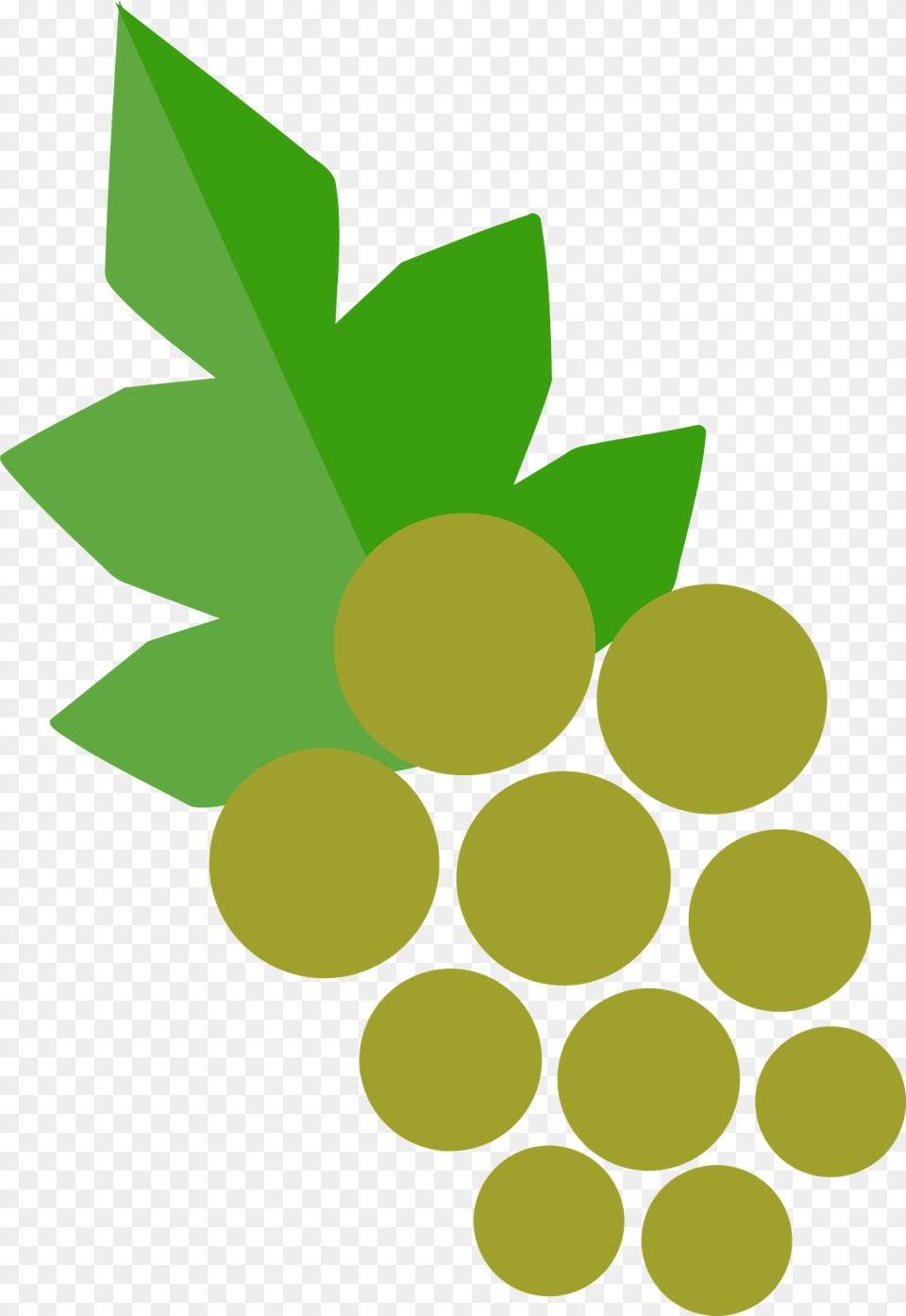 Stencil Of Bunch Of Green Grapes Clipart, Leaf, Plant, Art, Graphics Free Png