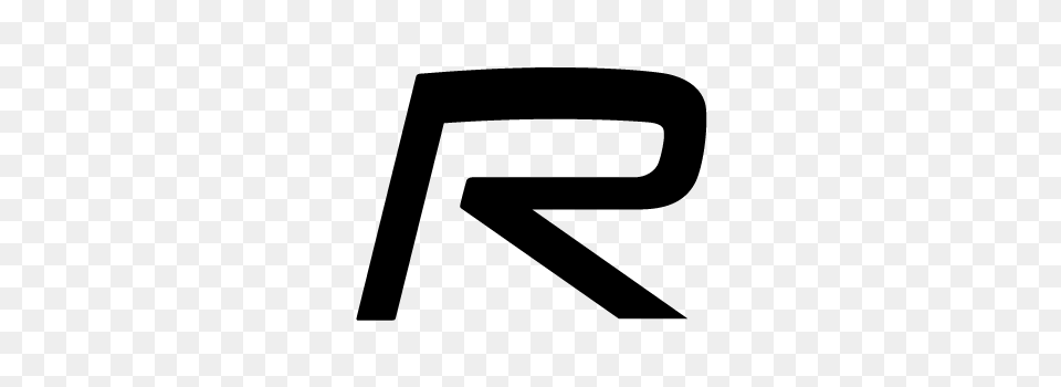 Stencil Volvo R Line R Design Logo, Gray Free Png