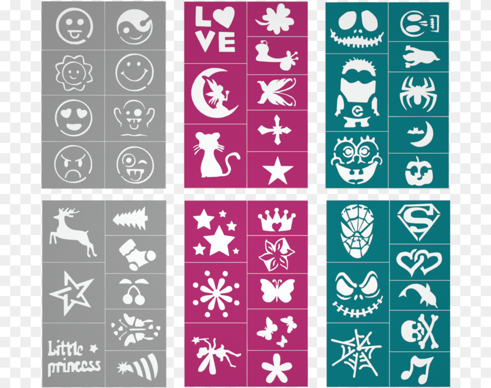 Stencils Health Face Paint, Symbol, Head, Person Free Png Download