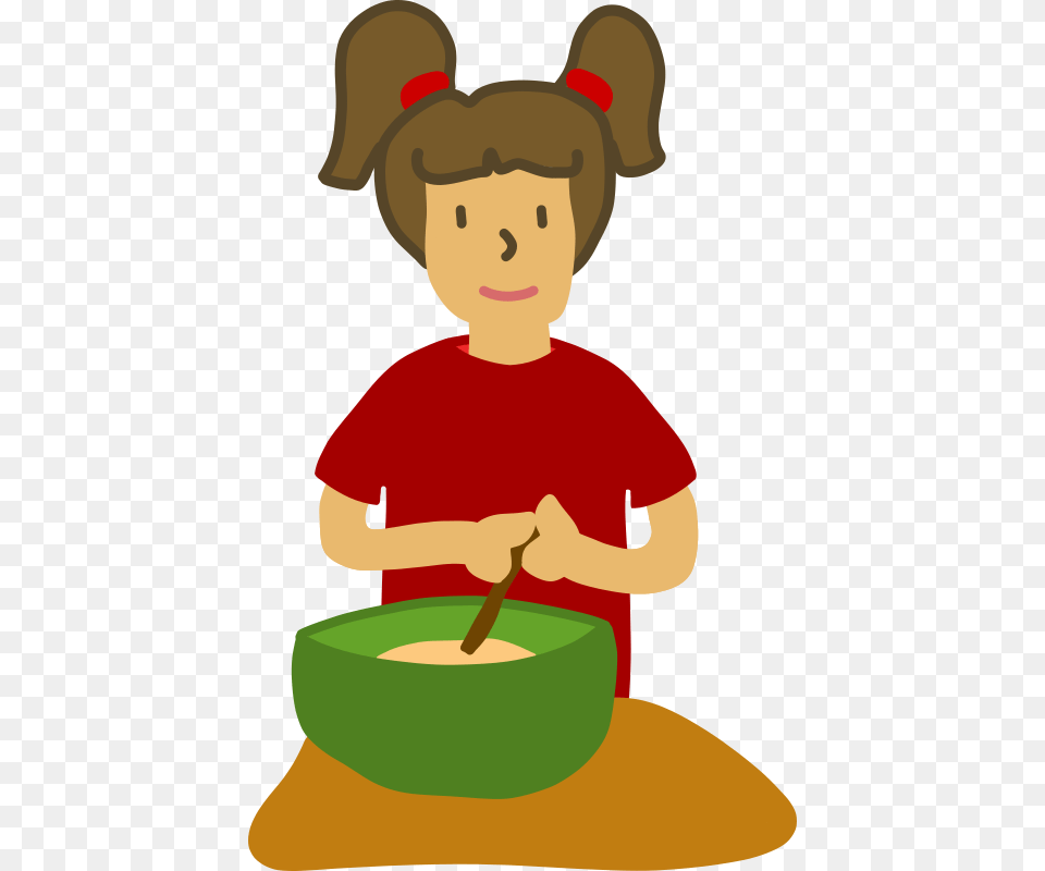 Step 2 Person Mixing Bowl Clipart, Food, Meal, Dish, Cutlery Png