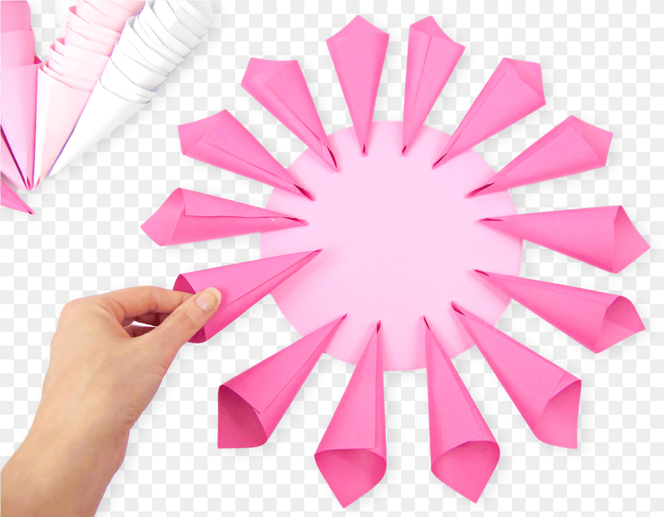 Step By Easy Giant Paper Dahlia Tutorial Step By Step Dahlia Flower Paper, Petal, Plant, Art, Credit Card Free Transparent Png