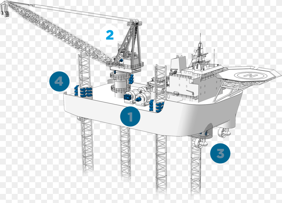 Step Crane Deck Offshore Platform, Construction, Construction Crane, Outdoors Free Png