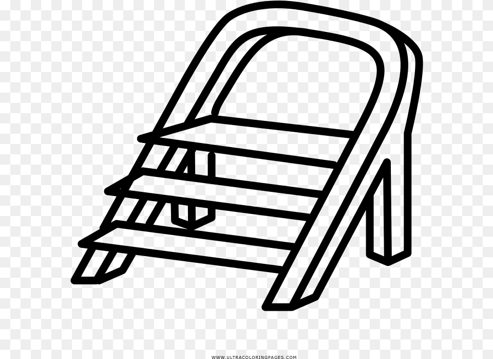 Step Ladder Coloring, Gray Free Transparent Png