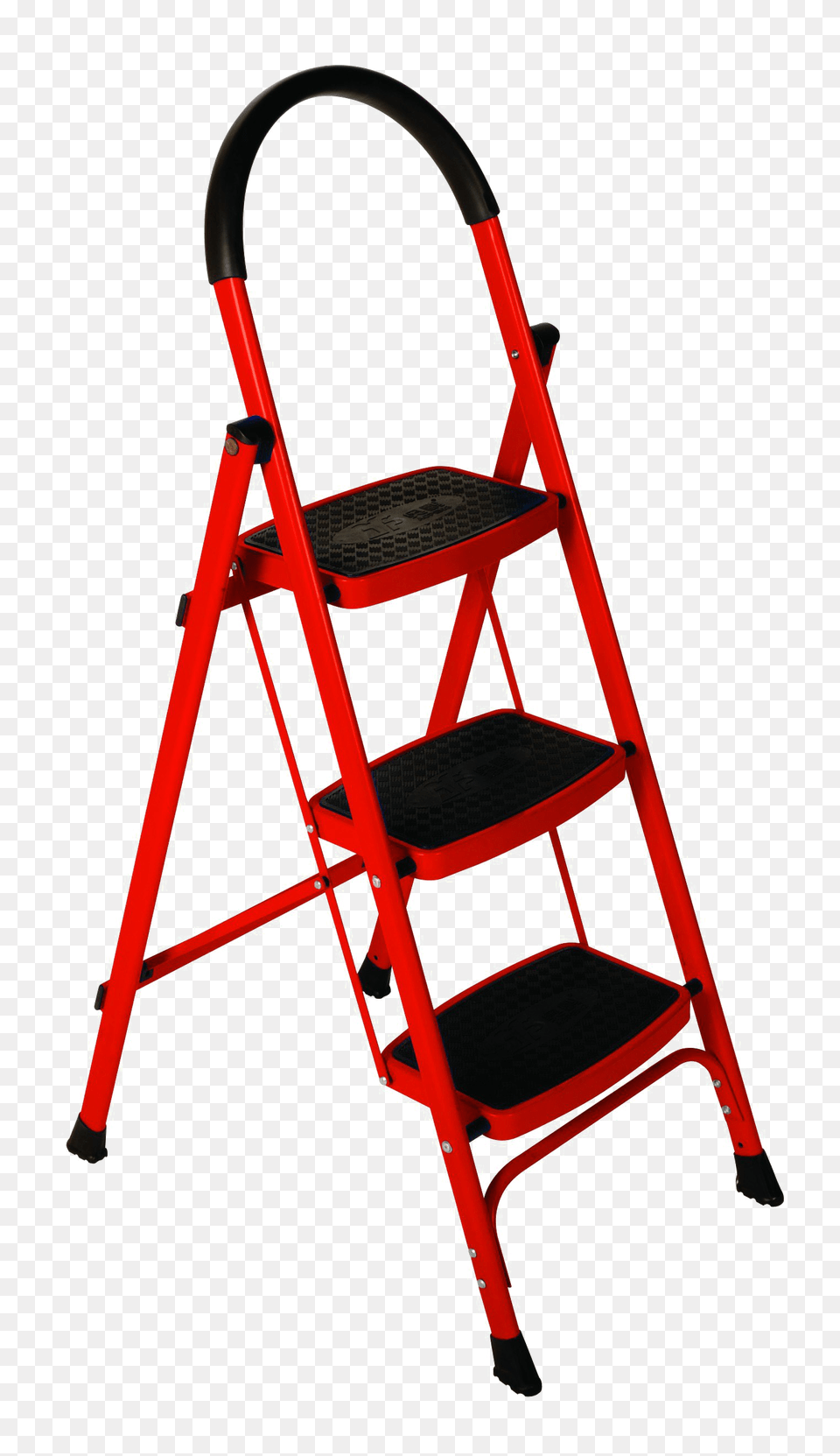 Step Ladder Picture 3 Step Ladder Red, Furniture, Chair Free Png Download