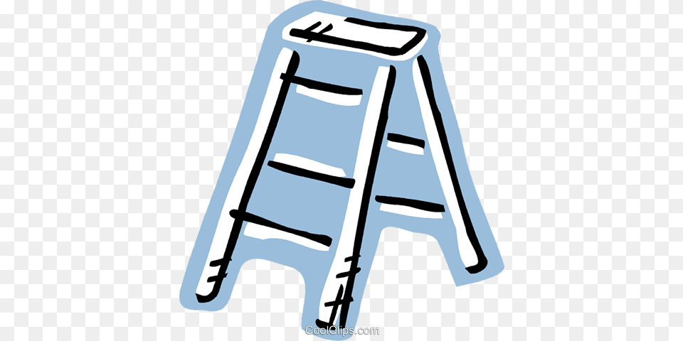 Step Ladder Royalty Vector Clip Art Illustration, Bar Stool, Furniture Free Transparent Png