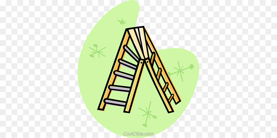 Step Ladder Royalty Free Vector Clip Art Illustration, Play Area, Architecture, Building, House Png Image
