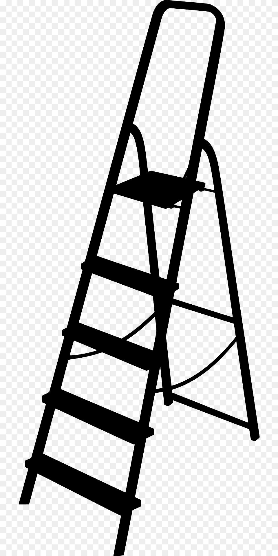 Step Ladder Silhouette, Architecture, Building, House, Housing Free Transparent Png